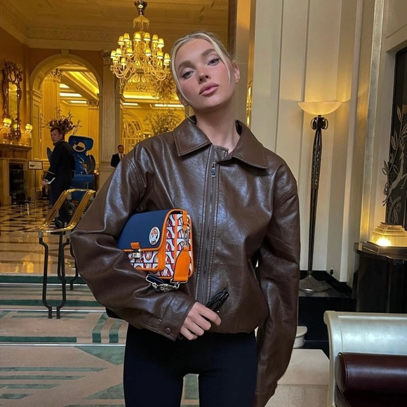 BEAUMONT STUDIOS LEATHER JACKET NWT - Picture 1 of 5